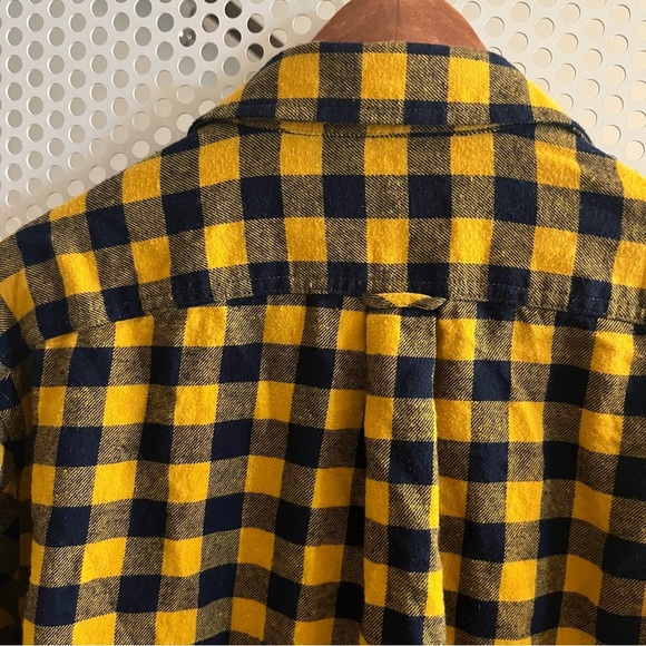 Pacific Outfitters XL Checkered Long-sleeve Shirt Yellow Black Flannel - Picture 5 of 8